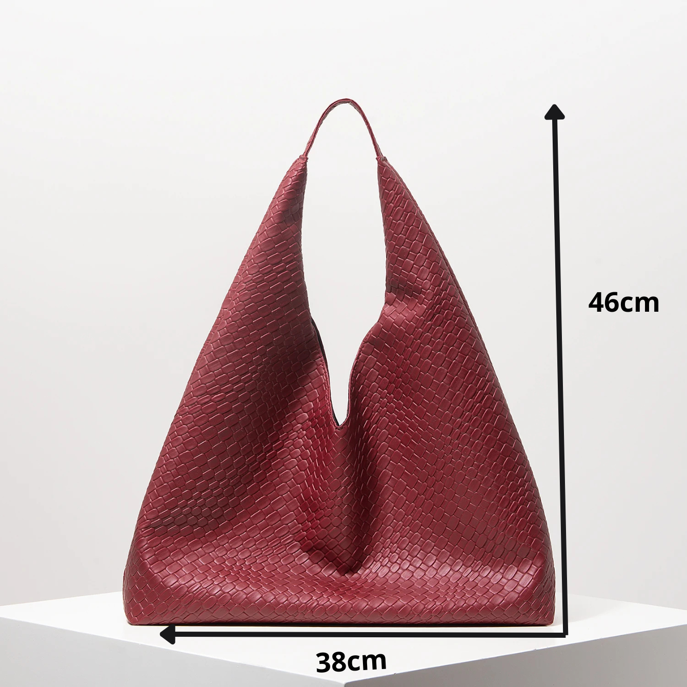 Bolsa Retrô em Couro - Vermelha
