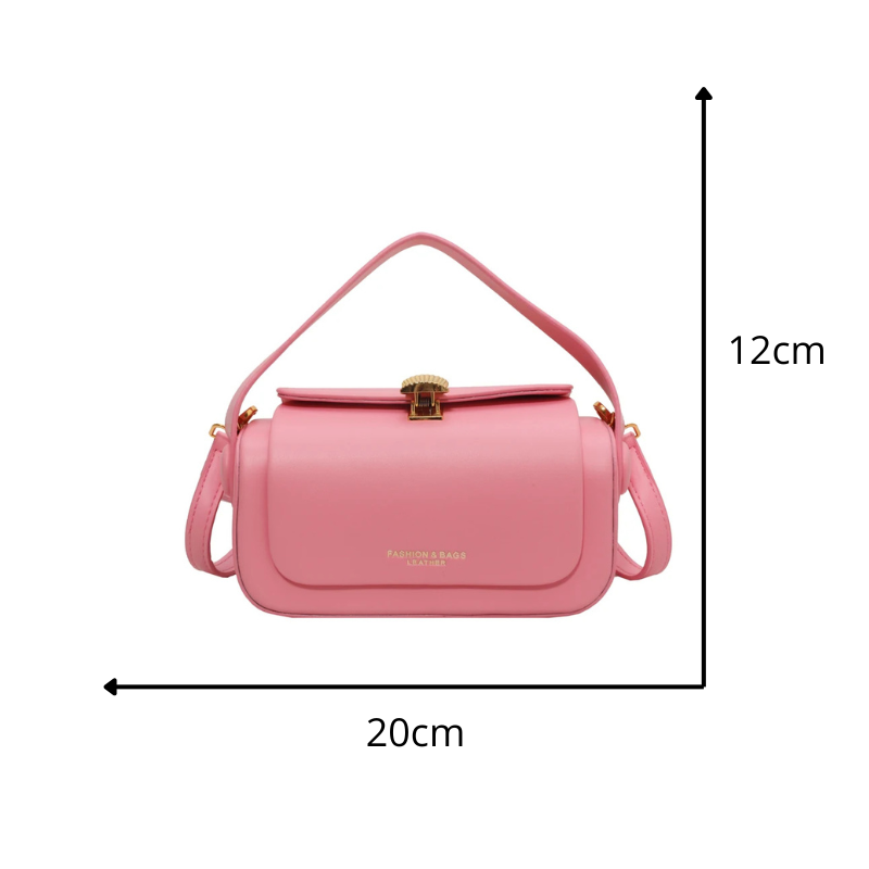 Bolsa Minimalista em Couro - Pink