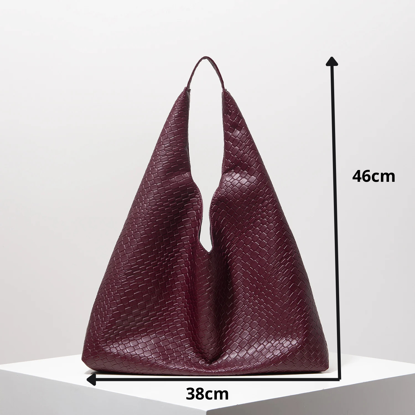Bolsa Retrô em Couro - Vinho