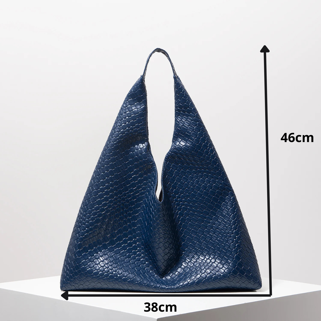 Bolsa Retrô em Couro - Azul