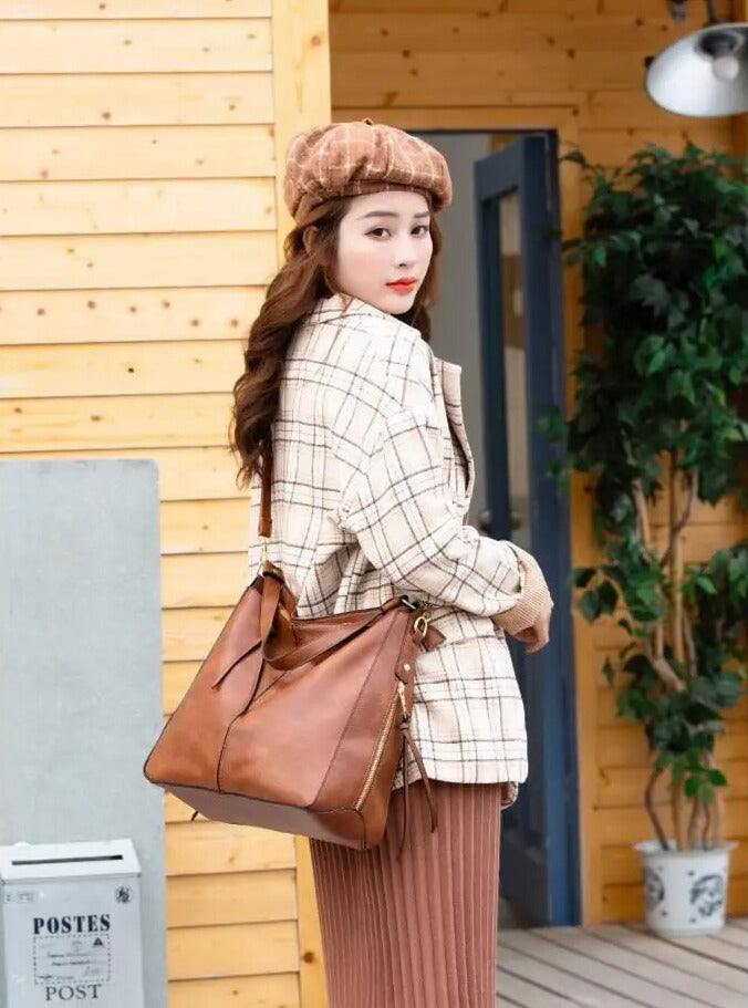 Bolsa Feminina de Ombro em Couro PU