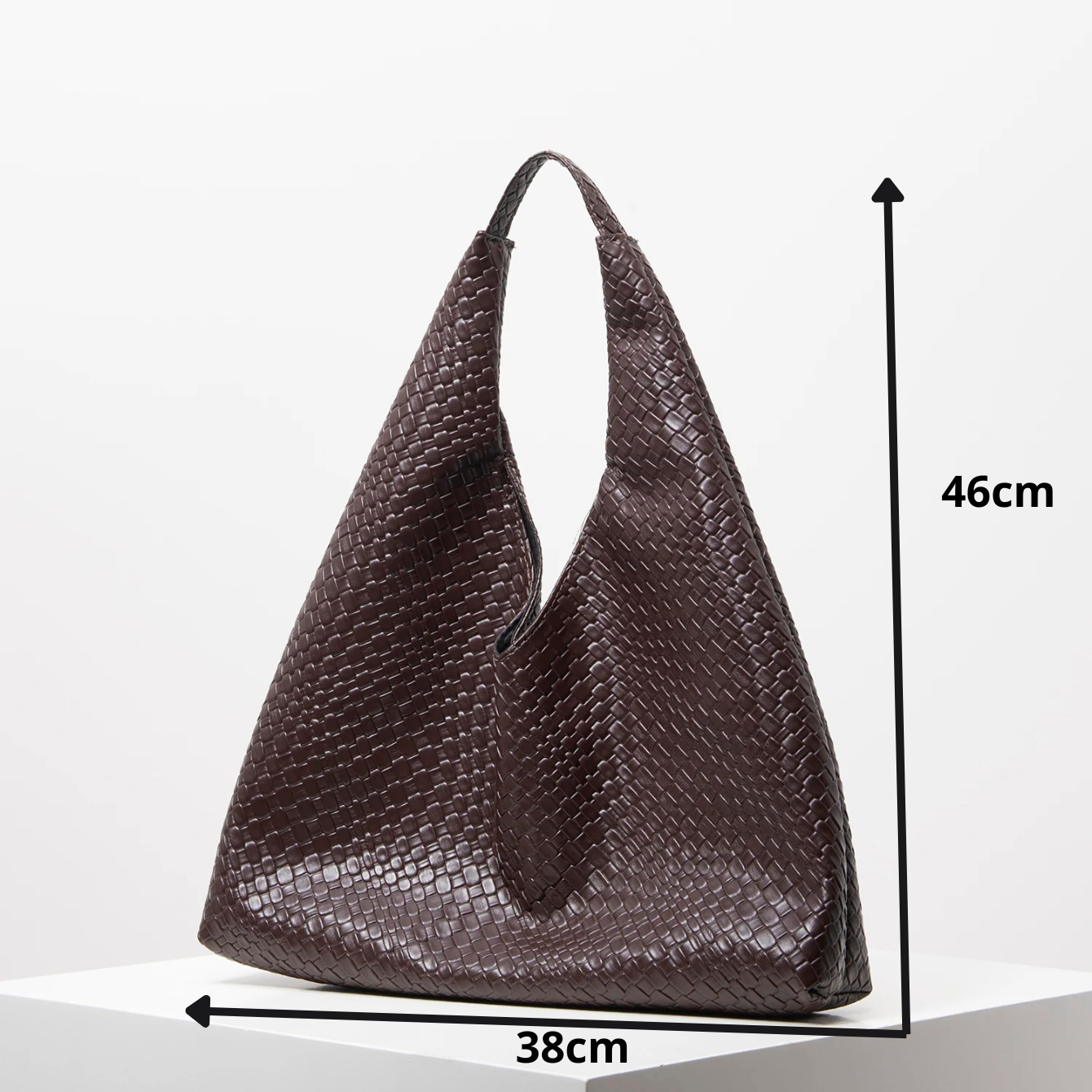 Bolsa Retrô em Couro - Café
