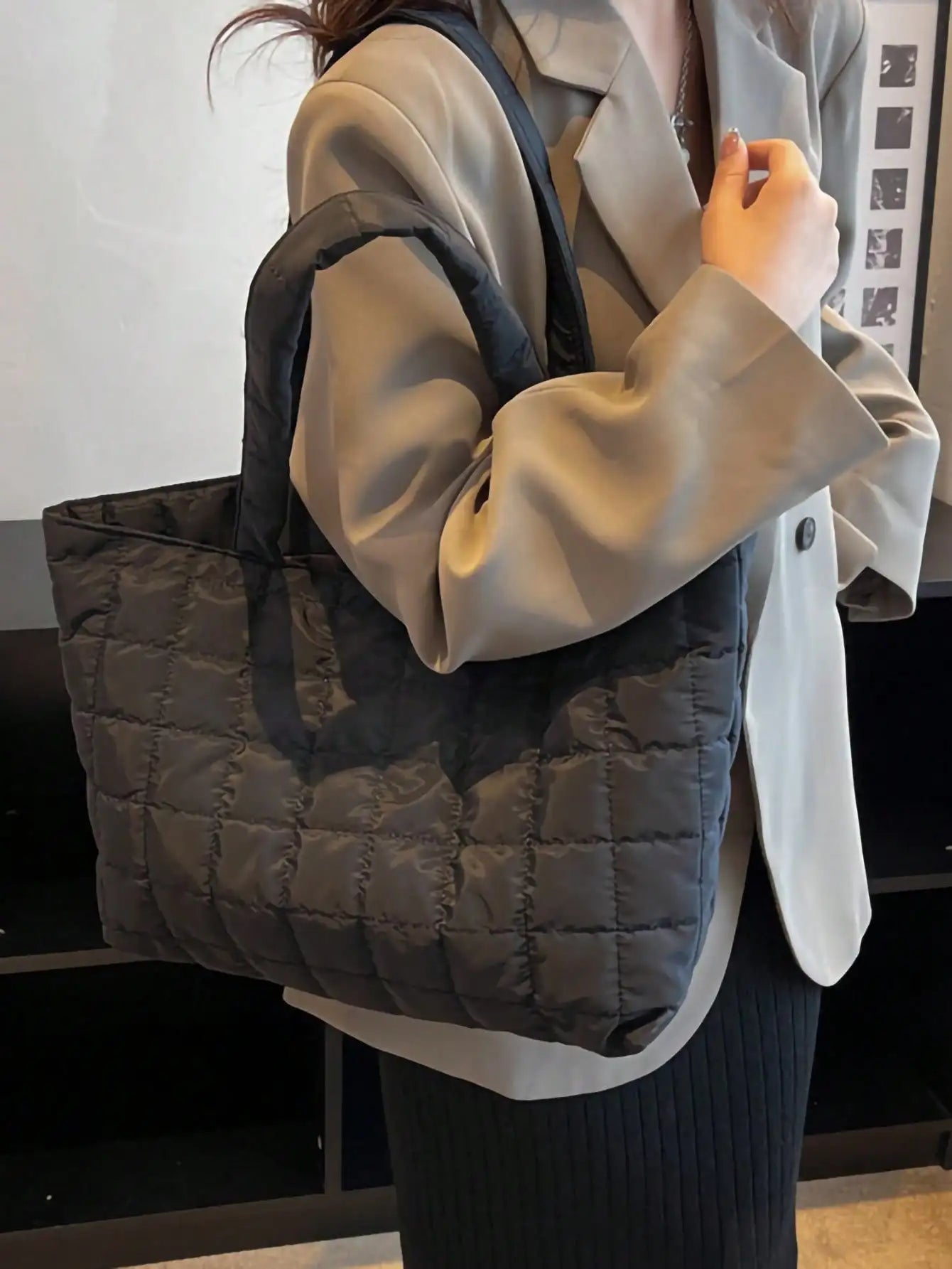 Bolsa Acolchoada Preta