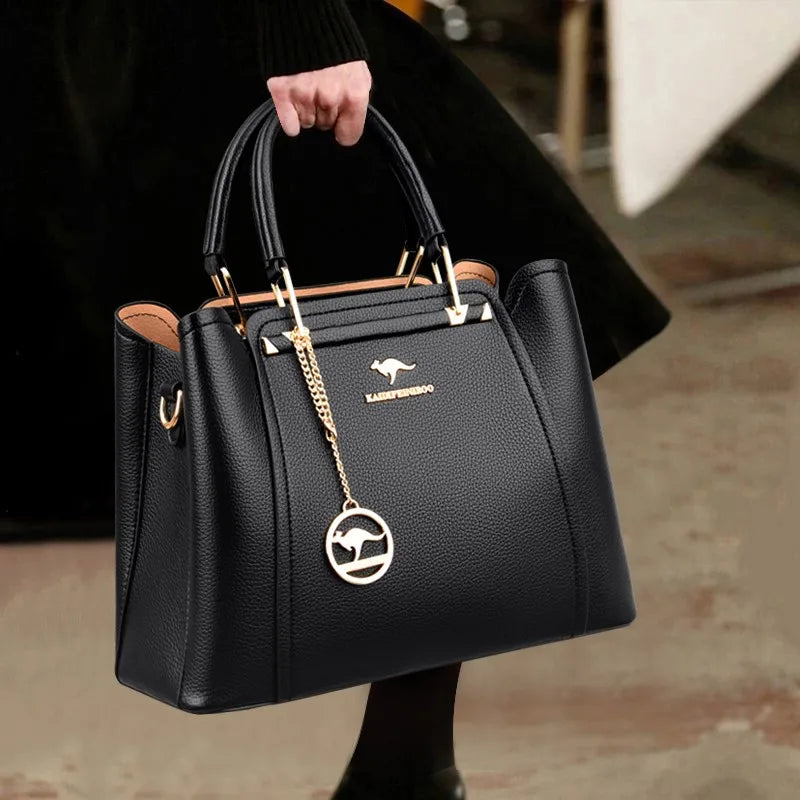 Bolsa Tote Feminina Casual em Couro PU – Elegância e Praticidade no Dia a Dia
