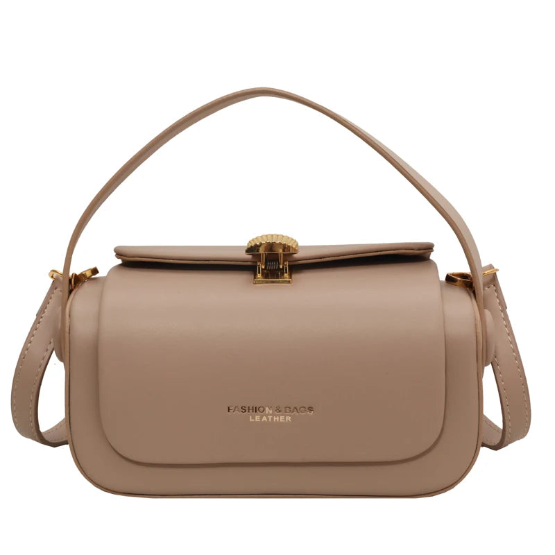 Bolsa Minimalista em Couro - Khaky