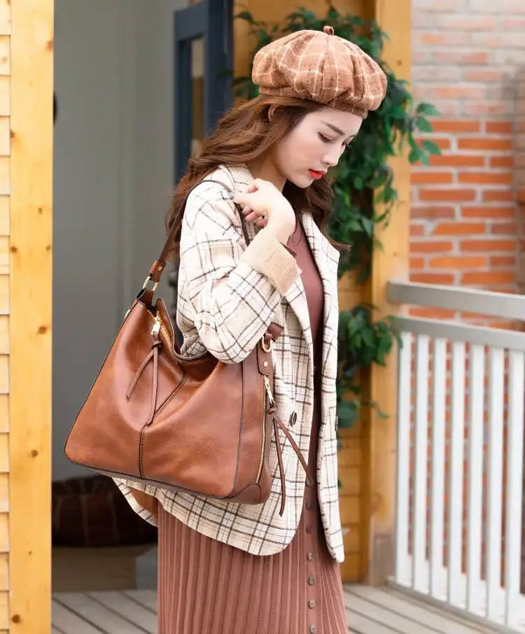 Bolsa Feminina de Ombro em Couro PU