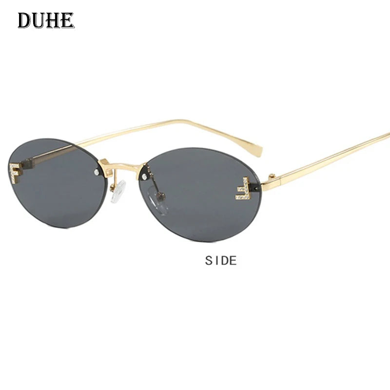 Óculos Escuros Fashion Luxo - Dourado c/ Preto