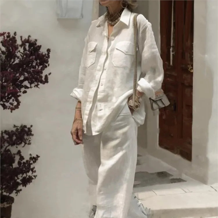 Conjunto Camisa e Calça Chic Elegante