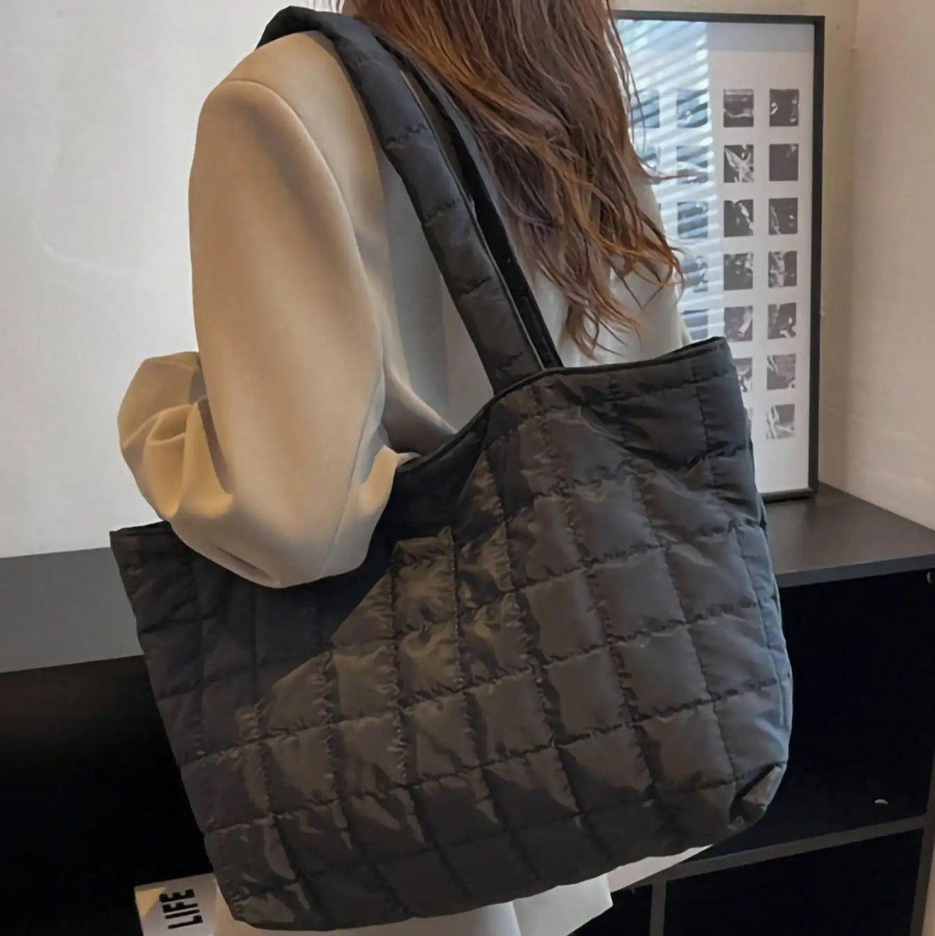 Bolsa Acolchoada Preta