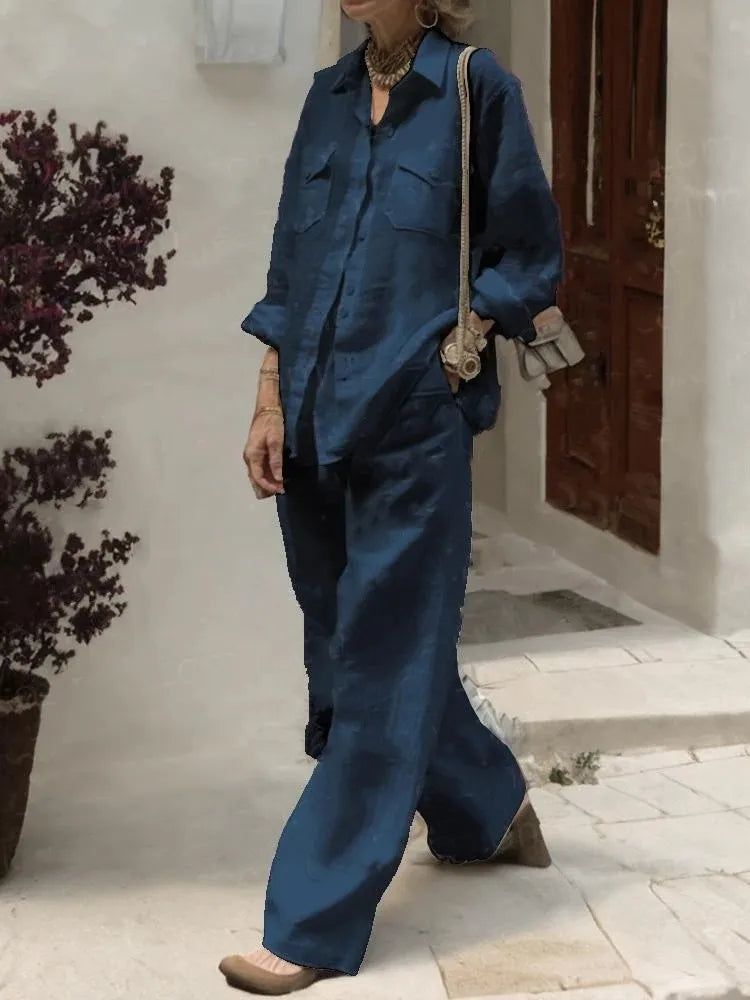 Conjunto Camisa e Calça Chic Elegante