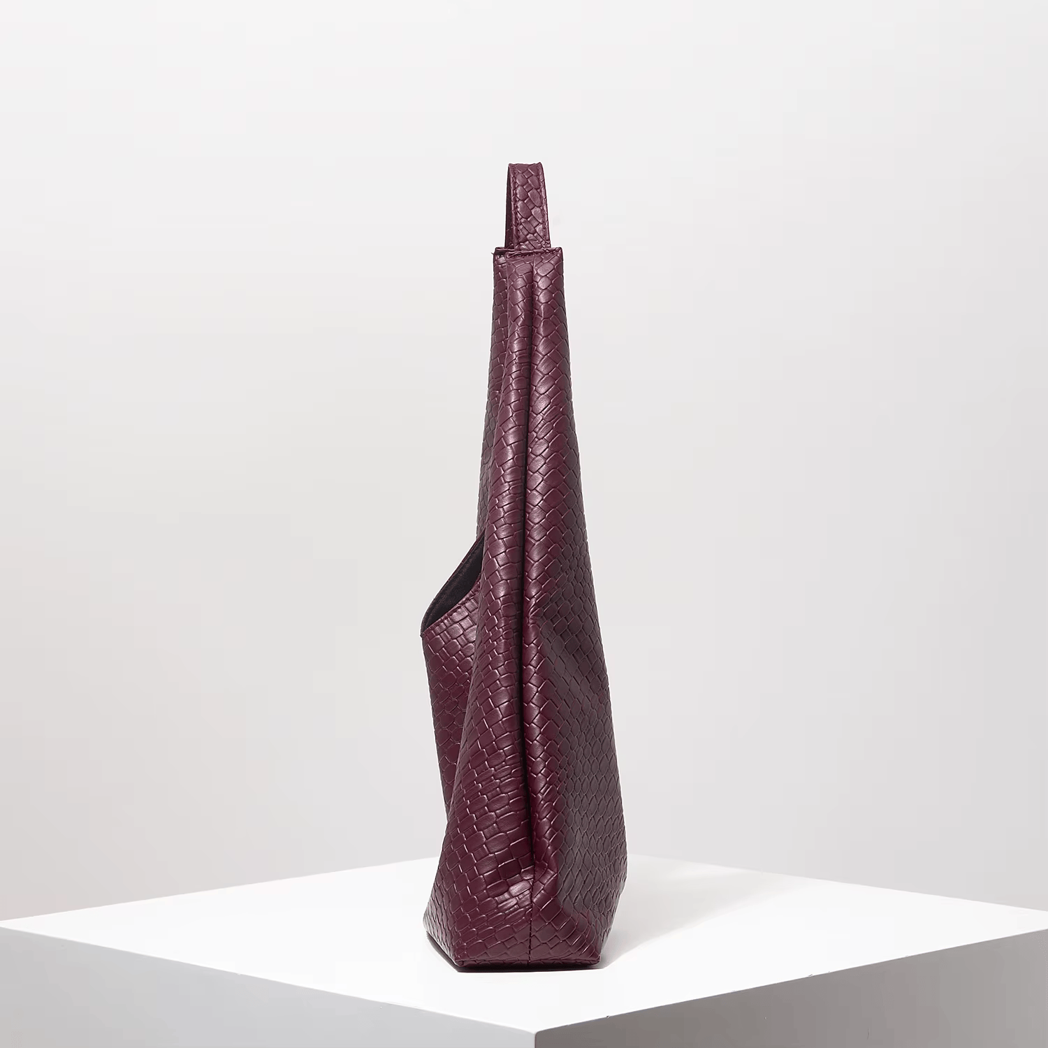 Bolsa Retrô em Couro - Vinho