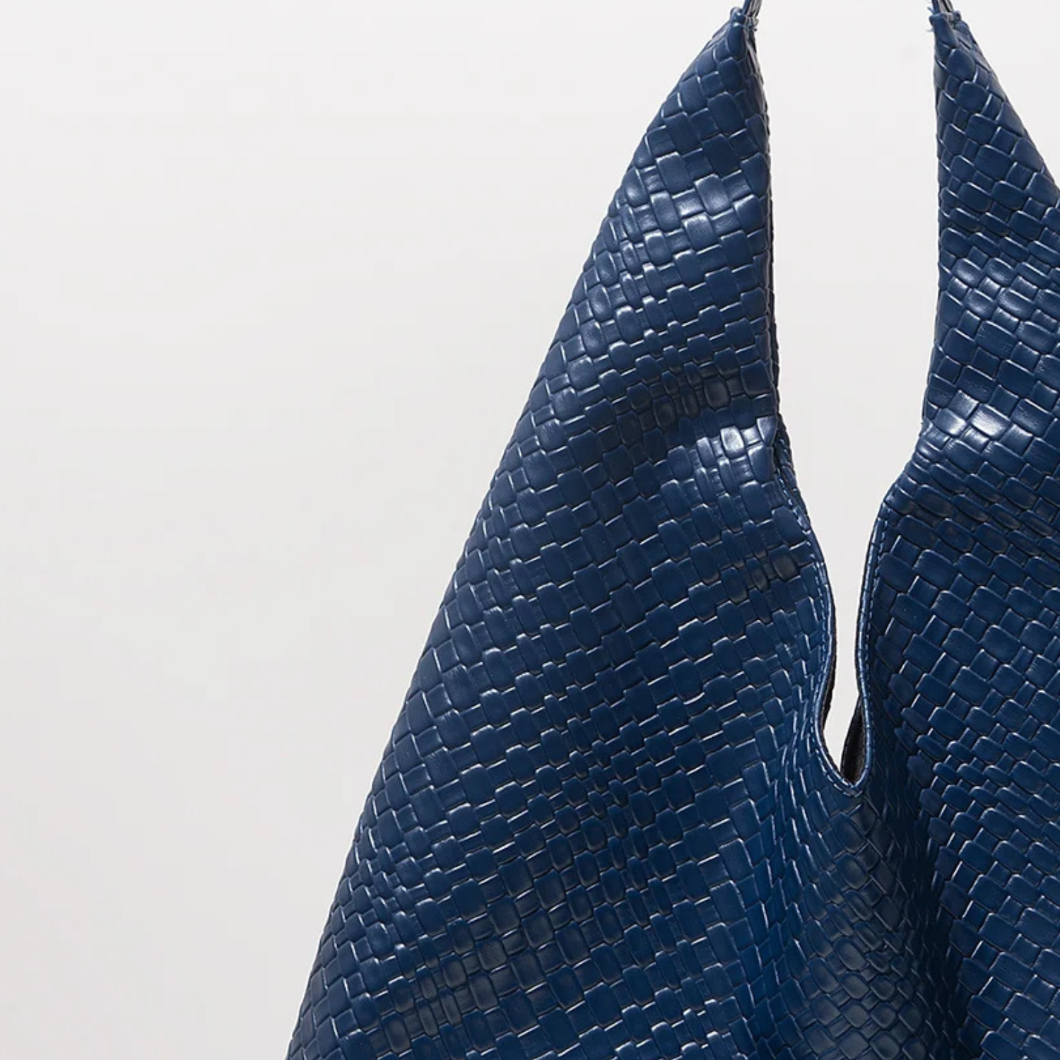 Bolsa Retrô em Couro - Azul