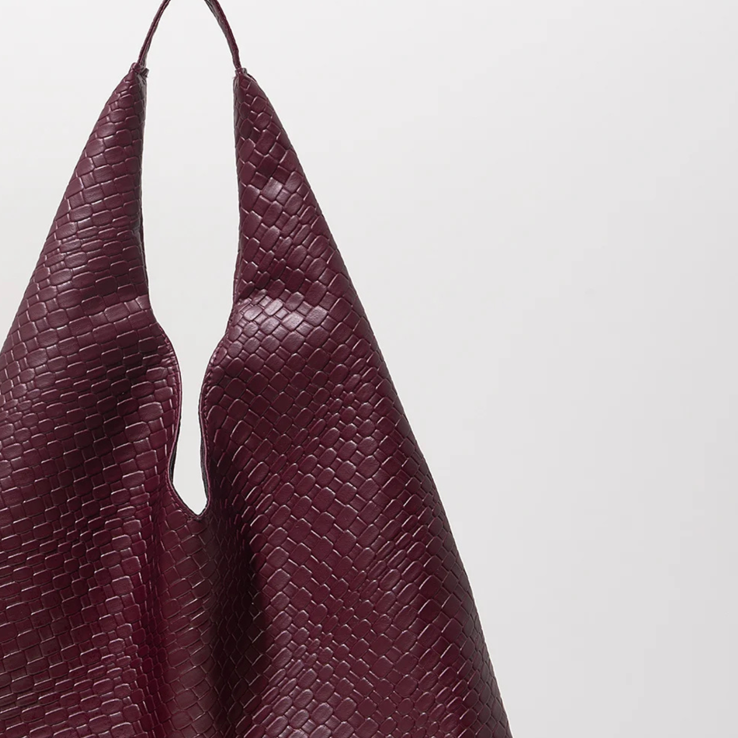 Bolsa Retrô em Couro - Vinho